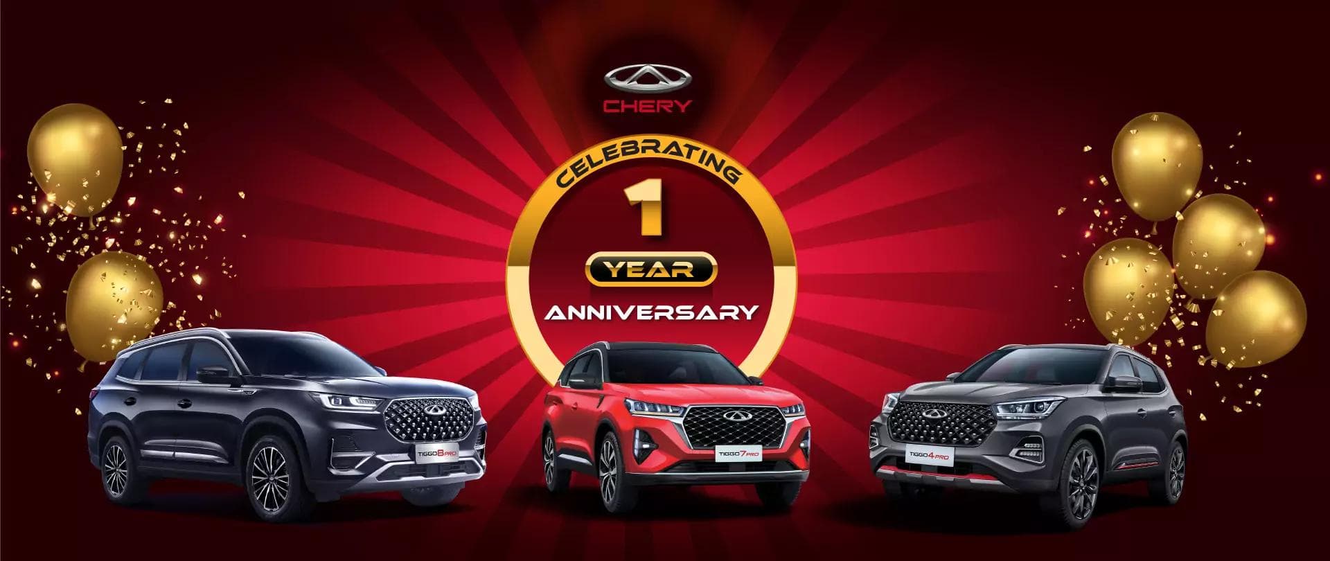 Chery is celebrating its first year in South Africa with a range of special deals and rewards to current and potential customers.